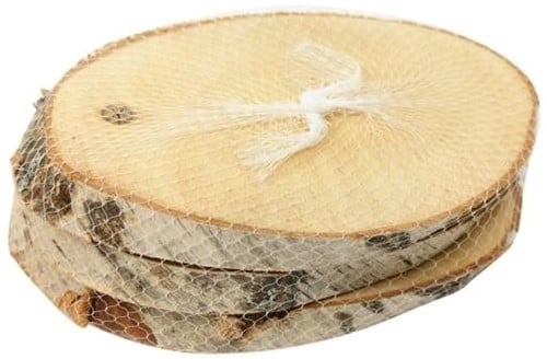 [A-027811] Boomstamschijf Berkenschijf ovaal Natural Slice ca. L26/30 W16/20 H2 3 stuks  