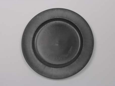 [A-028155] Onderbord Loodlook Rond Basic Grey Grijs 28 cm 